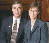 President Gregory Geoffroy and his wife Kathy