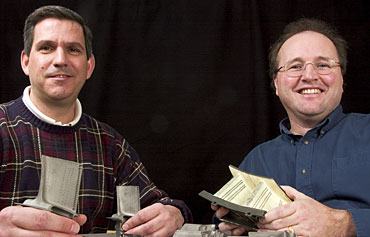 Iowa State researchers Daniel Sordelet, left, and Brian Gleeson