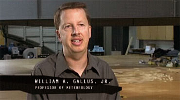 Bill Gallus talks tornadoes on the Science Channel's Against the Elements show.